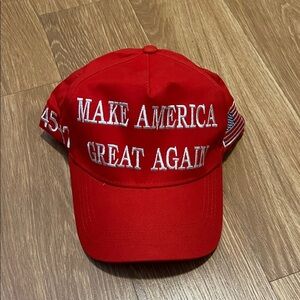 Patriotic Red Men's Cap trump make America great again hat.
